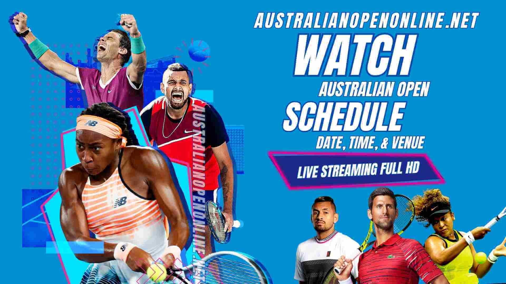 2018 Australian Open Schedule