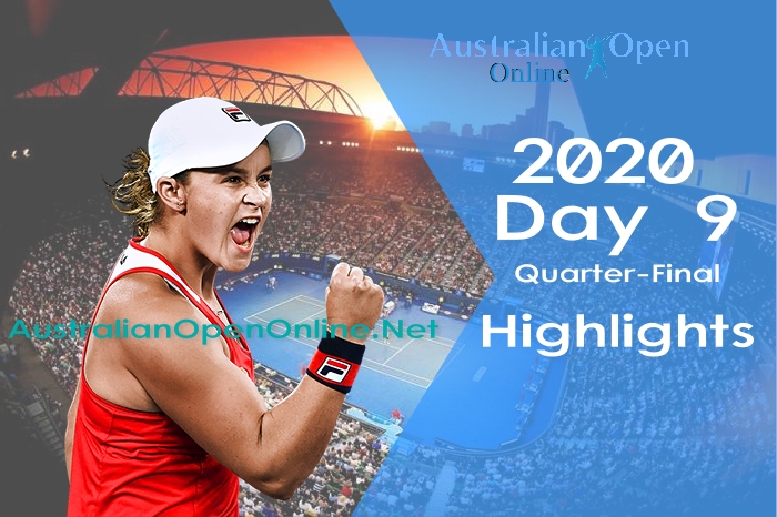 Barty VS Kvitova Quarterfinal Highlights 2020