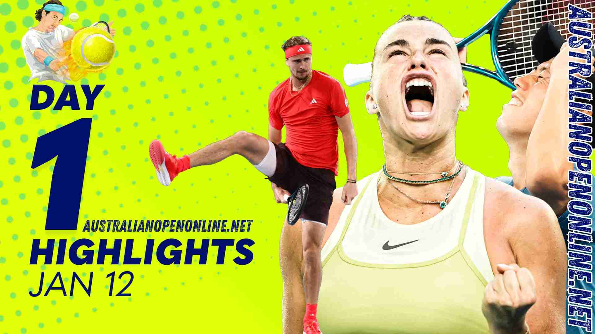 Australian Open Day 01 Highlights 2025