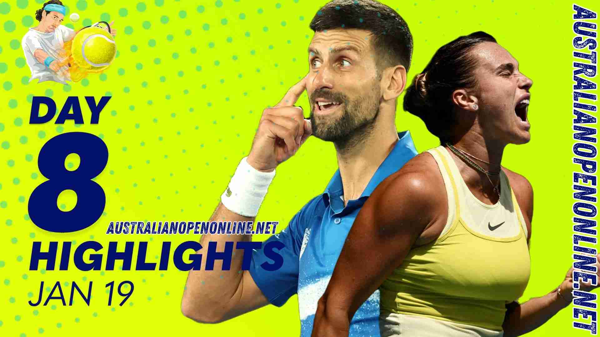 Australian Open Day 08 Highlights 2025